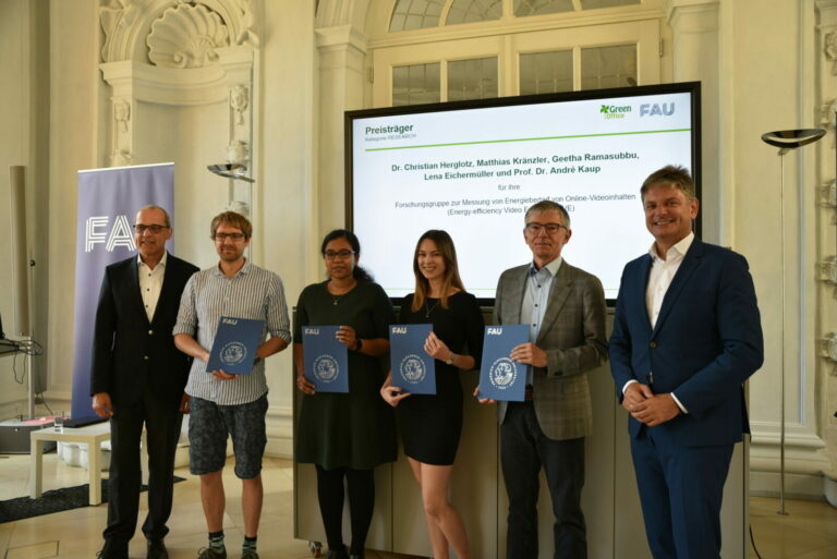 Nachhaltigkeitspreis der FAU für Energy-efficiency Video Experts des LMS