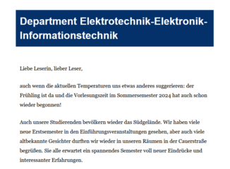 Zur Seite: Newsletter EEI: immer up to date