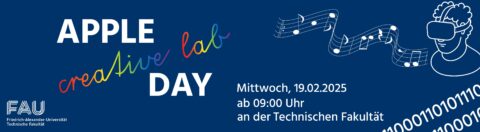 Zum Artikel "Herzliche Einladung zu unserem Apple FAU Creative Lab Day"